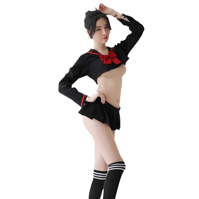 Sex Underwear Student Wear Seduction Photo Photography Long Sleeve Sailor Collar Sex Club Cosplay