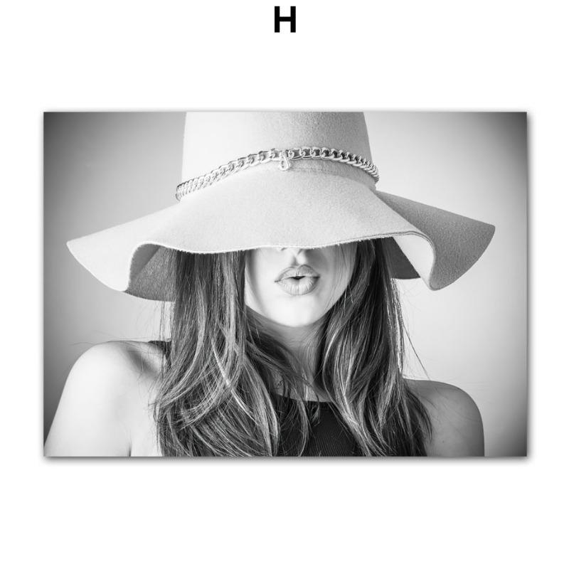 

Paris Bridge Fashion Girl Car Building Black White Photos Posters Wall Art Canvas Prints Painting Picture for Living Room Decor 21cm×30cm NoFrame