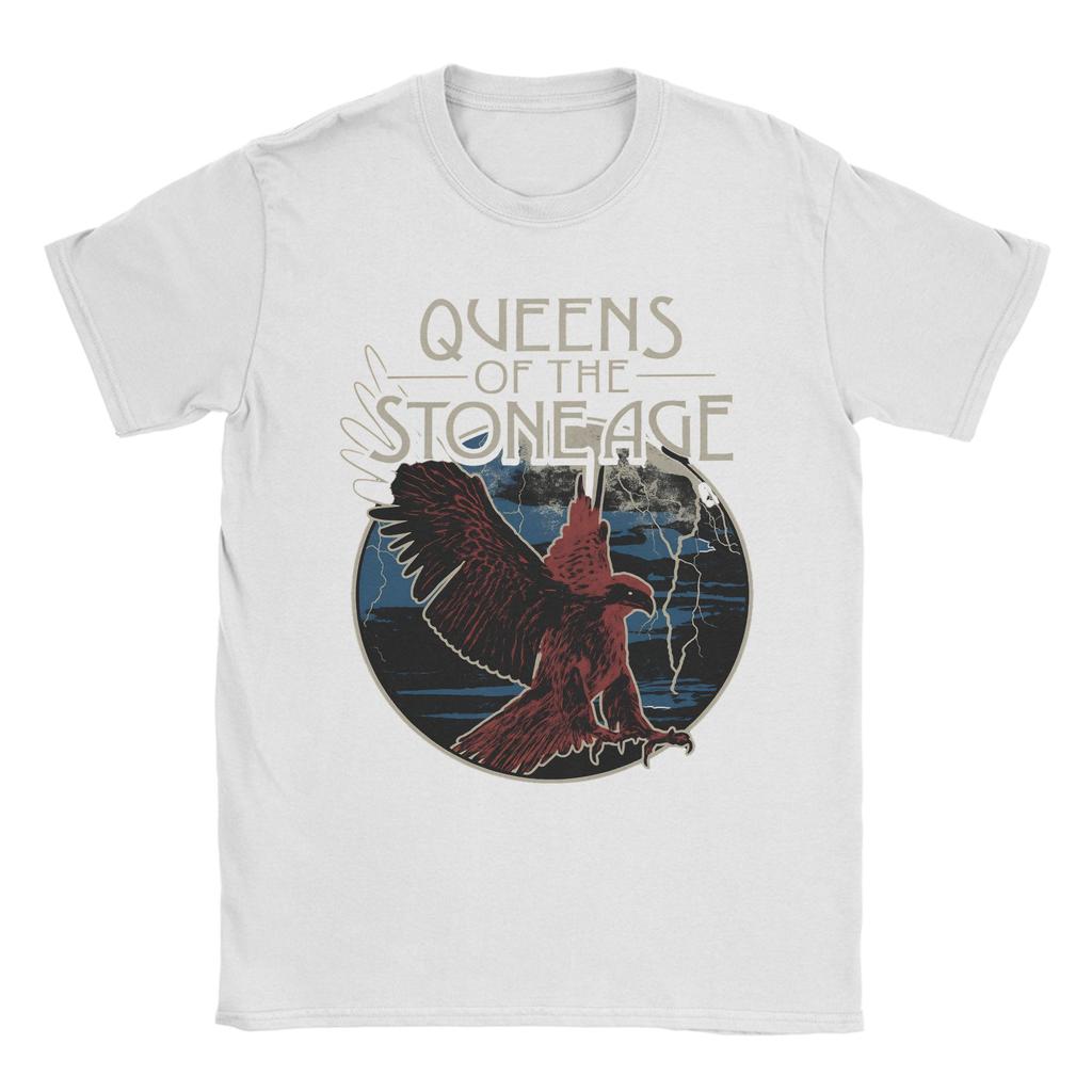 Queens of the Stone Age Music Band T Shirt Adult American Rock Music  Pure Cotton T Shirts Summer Tee Shirt Oversized Clothing