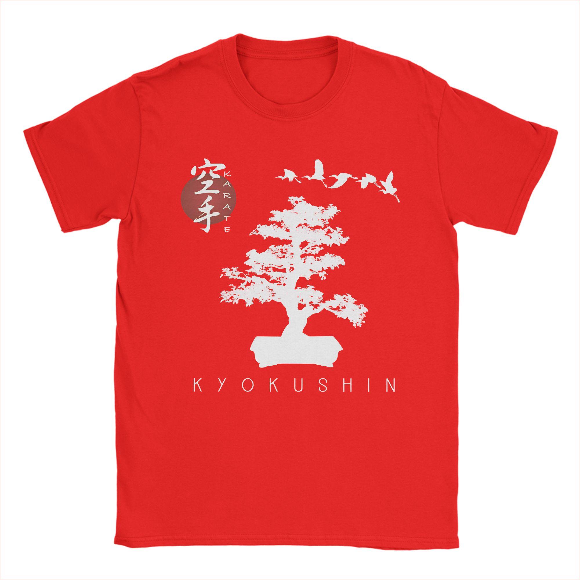 

Bonsai Tree Kyokushin TShirt Summer Vintage T Shirts 100 Cotton Hip Hop Tshirt For Men Loose Top Tees S
