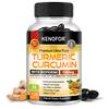 Supliment alimentar Curcumină Curcuma, Cu Extract de Fructe Piper Negru, 120 Capsule Moi