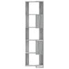 Bookshelf 5 Shelves Grey Sonoma 50x50x179 Cm Particleboard