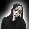 Halloween Horror Ghost Face Mask with Red Tongue, Black Skin, Tongue-Sticking-Out Mask, Party Decoration, Funny Performance Headgear