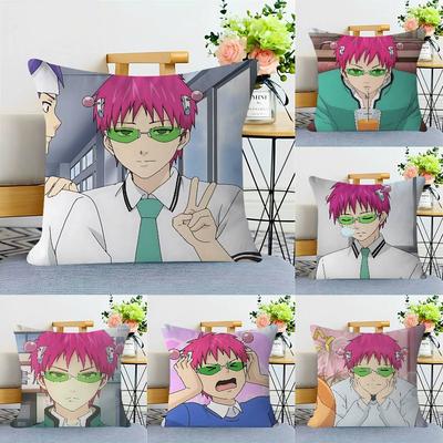 Anime S-Saiki K Kussen Cadeaus Huis Kantoor Meubilair Slaapkamer Bank Auto Kussenhoes Hoes 45x45cm