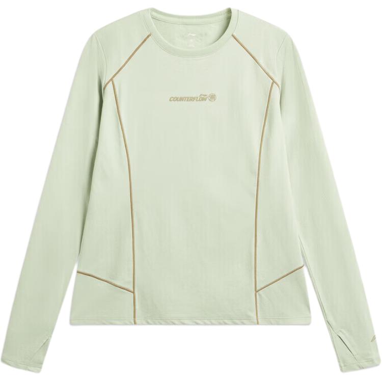 Li Ning Outdoor CF Буквенный Минималистичный Универсальный Повседневный Лонгслив Женские топы ATLW052-7 M