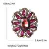 Fashion Creative Alloy Rhinestone Medium Glass Brooch Versatile Exquisite Women'S Clothing Brooch Ornament Pin