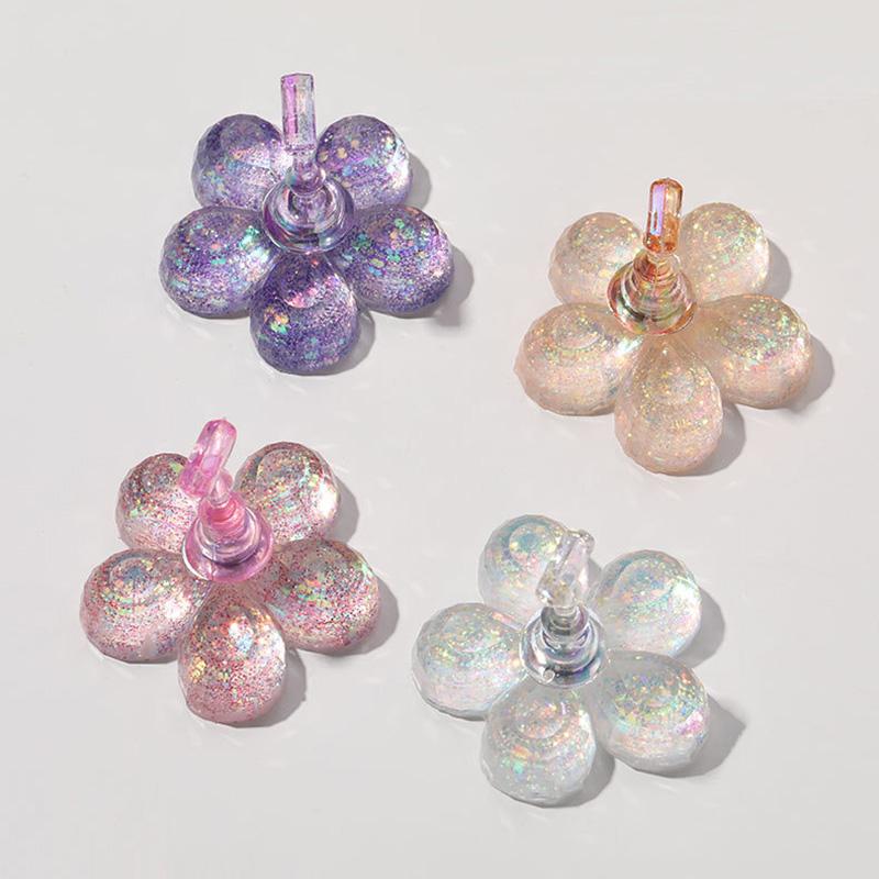 1 Set Magnetic Nail Holder Practice Training Display Glitter Sequins Flower Designs Plastic False Nail Tips Stand Manicure Tools