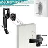 Weatherproof Door Push Button Latch Non-locking Push Button Latch Handle Door Latch  Garage