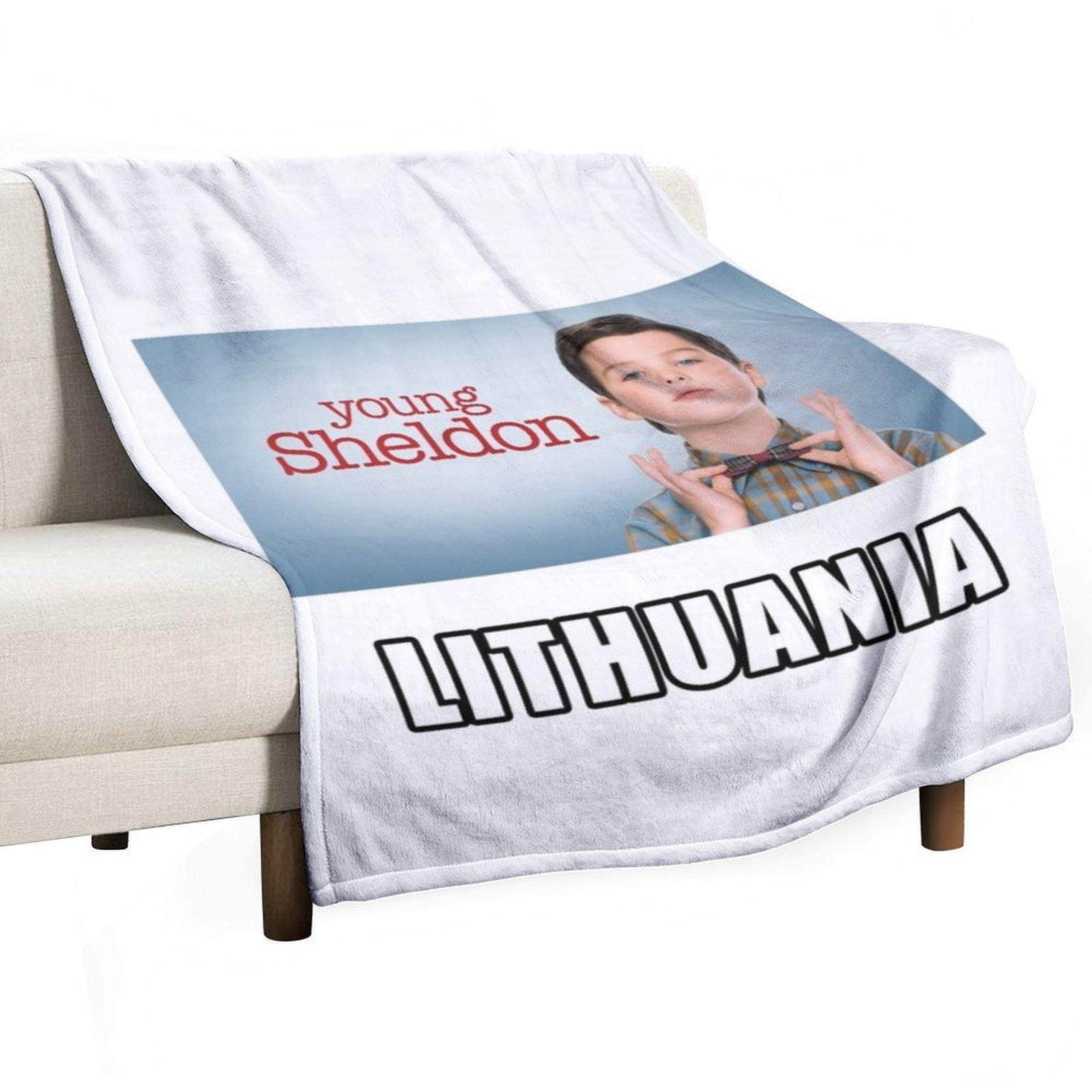 Young Sheldon Lithuania Throw Blanket Bed linens Soft Beds halloween Hairys Blankets 30x40in