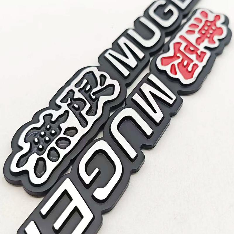 3D Metal Car Sticker Mugen Logo Car Emblem Rear Trunk Badge For Honda Civic Accord Type R FN2 FK8 Fit Jazz RS Auto Accessories