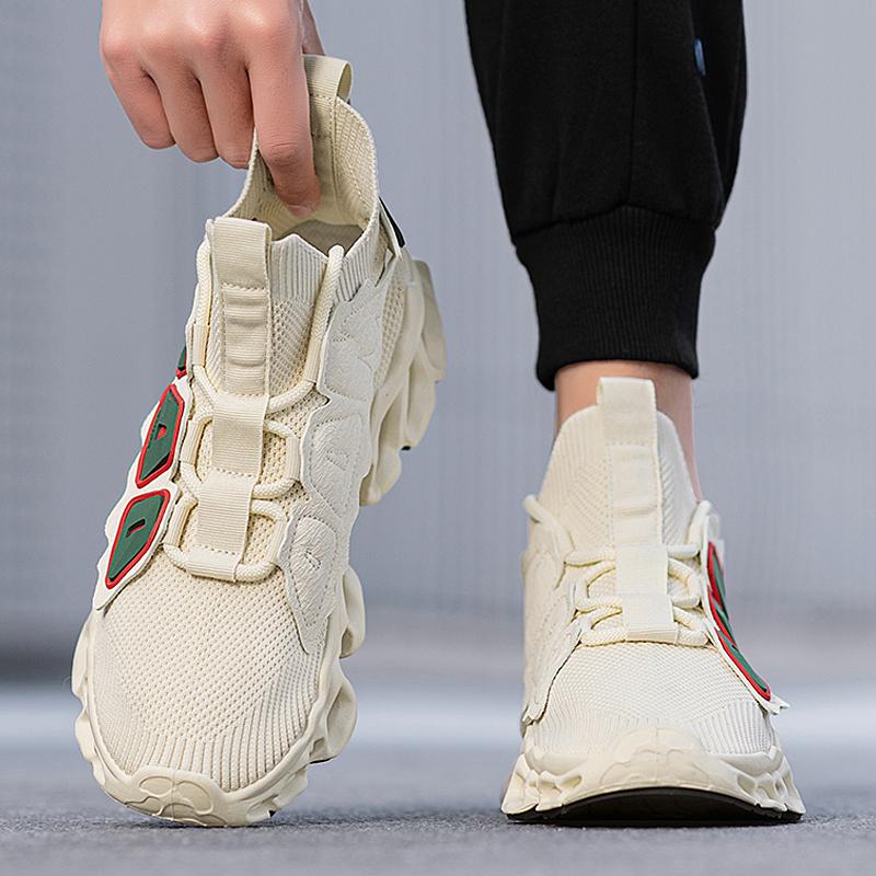 Mode CYYTL Herren Sneaker Sommerschuhe Atmungsaktiv Lässig Outdoor Wandern Sport Laufen Tennis Mode Luxus Designer Plateau Slipper