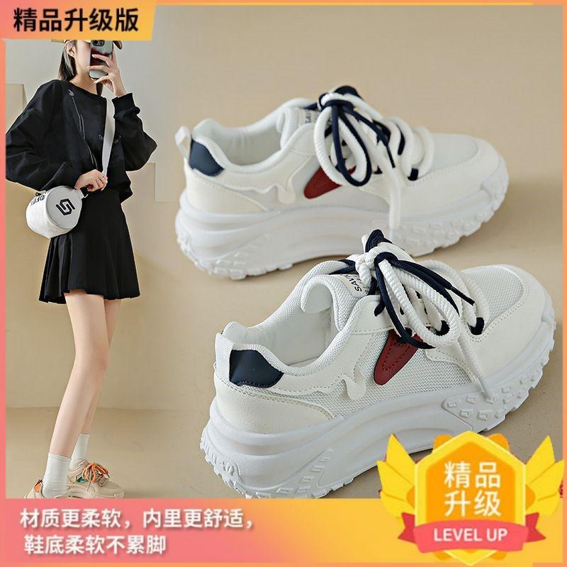 Daddy shoes women's 2025 new spring and summer women's shoes versatile and popular mesh platform casual sports shoes