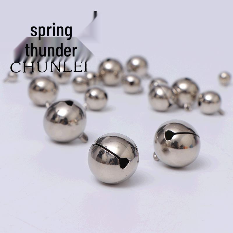 Nickel-Plated 16mm Electroplated Bell Keychain and Jewelry Pendant