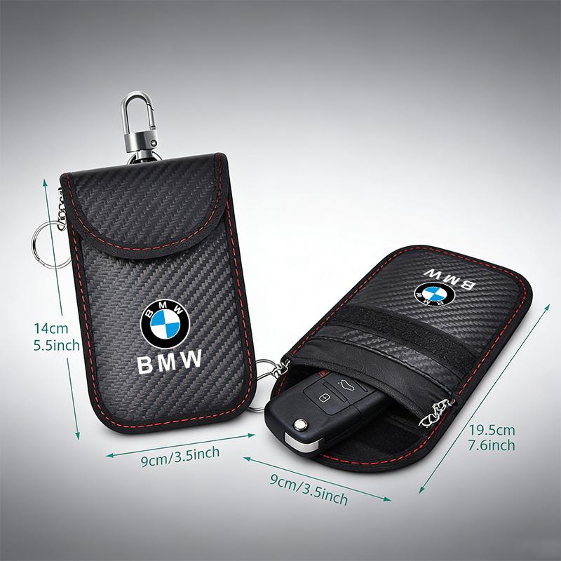 Car Key Signal Shielding Bag Anti-theft RFID Keychain Case For BMW M E92 E91 E90 E87 F10 F20 F30 X3 X5 E46 E39 E60 E36 E30 E61 GQ6