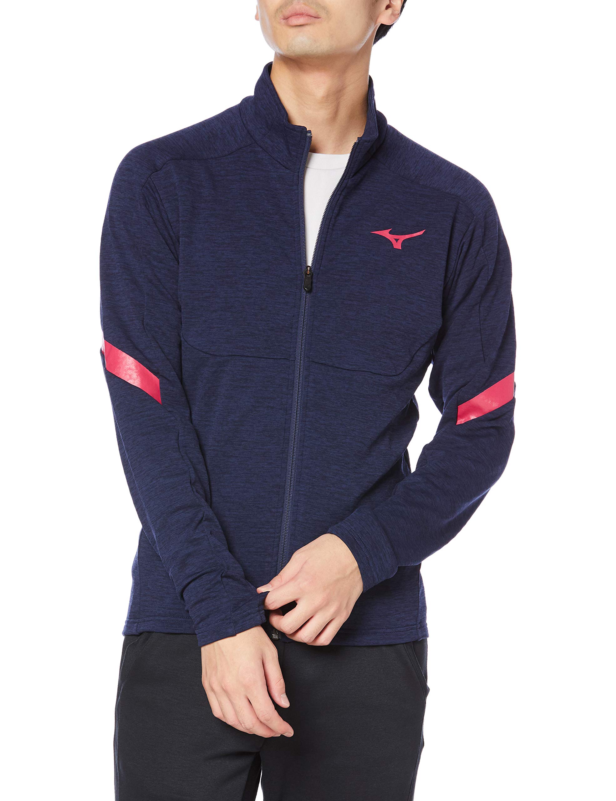 

Mizuno Track Field Stretch Fleece MTC Model Deep Size S & Jacket, U2MC0501, Navy, (Japan Size)