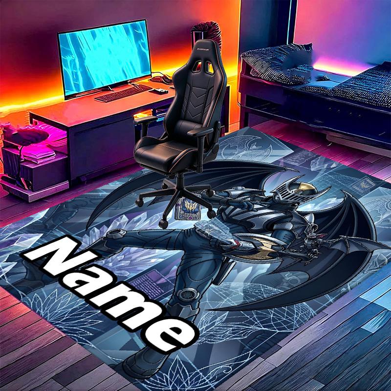 Custom Name Personalized Knight Rider Print Carpet, Versatile Home Decor Rug, for Playroom, Apartment, Balcony, Entryway, Hallway Gift