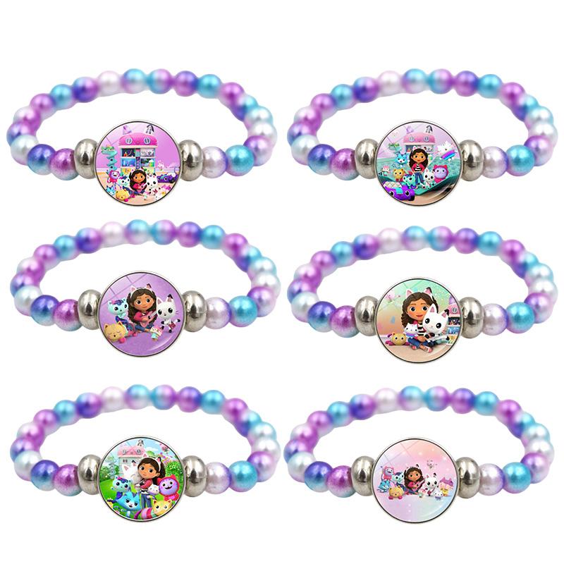 Cute Gabby Dollhouse Necklace Animation Girls Bracelets Choker Kids Present Cosplay Accessories Birthday Party Favor