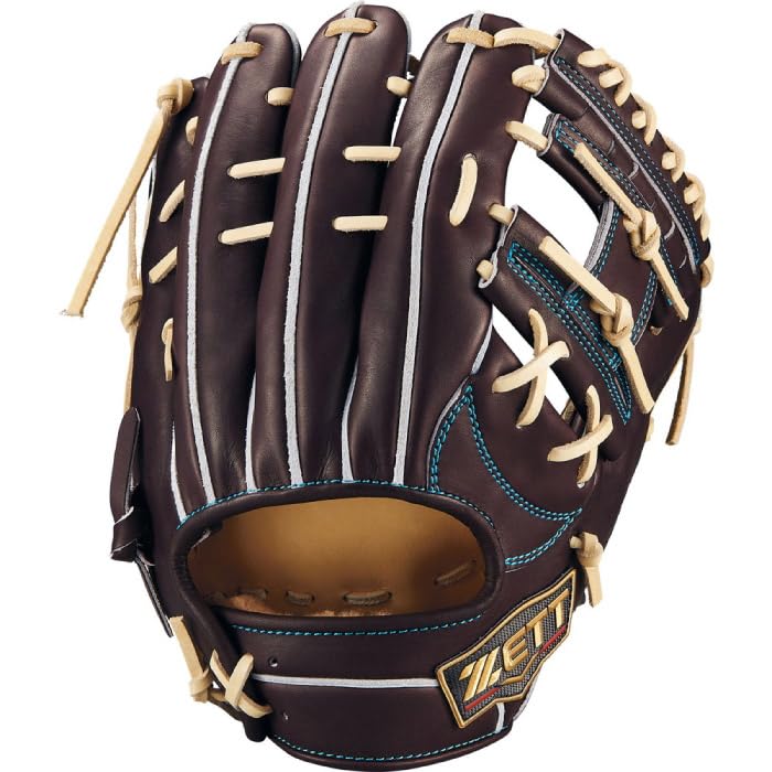 

ZETT Pro Status SE Baseball Glove for Second and B Size Made in BPROG565SG Shortstop, Brown/Pastel (3732), 4, Japan,