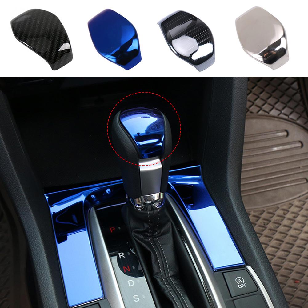 2PCS Car Shift Gear Panel Trim Automatic Transmission Shift Box Cover for Honda Civic 10Th Gen 2020 2019 2018 2017 2016 LHD