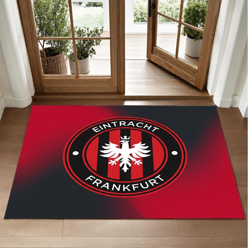 Eintracht Frankfurt Football Design Crystal Velvet Rug Soft Decorative Mat for Bedroom Entrance
