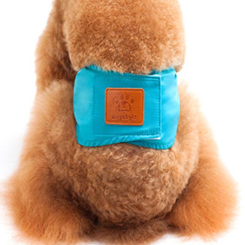 Reusable Washable Dog Diapers Breathable Cotton Puppy Belly Bands Hook & Loop Adjustable Sanitary Pantie for Pet WWO66