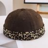 Bonnet Docker Lavé Casquette Sans Visière Couleur Unie Rétro Vintage Style Street Printemps Automne Extérieur Gorras