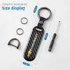 Hbrn5 Car Key Rings Quality Carbon Fiber Keychain Waist Buckle For Chevrolet Corvette Montana TrailBlazer Silverado Traverse Camaro