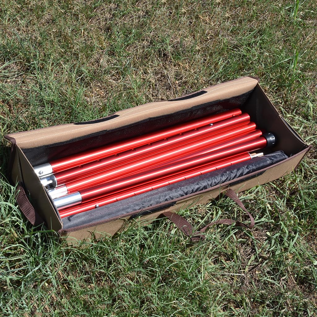 Široce otevíratelná taška na nářadí L olivově zelená kempování outdoor snadné vyjímání věcí cestování široce se otevírá kompaktní tyč na plachtu dlouhé předměty [Belmont] BM-397