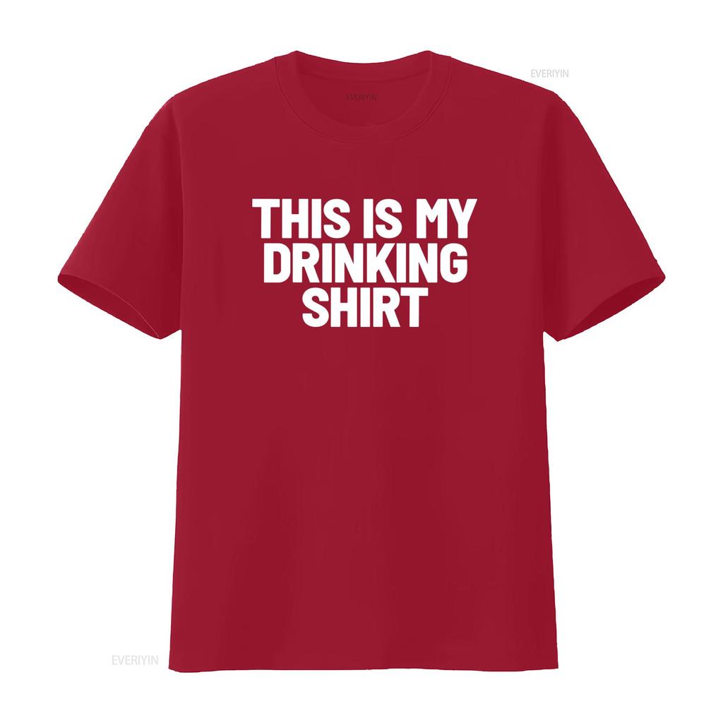This Is My Drinking T Shirt Funny Drunk Meme vintage Washed designer clothes Casual Unisex Versatile fashion Stretched Soft