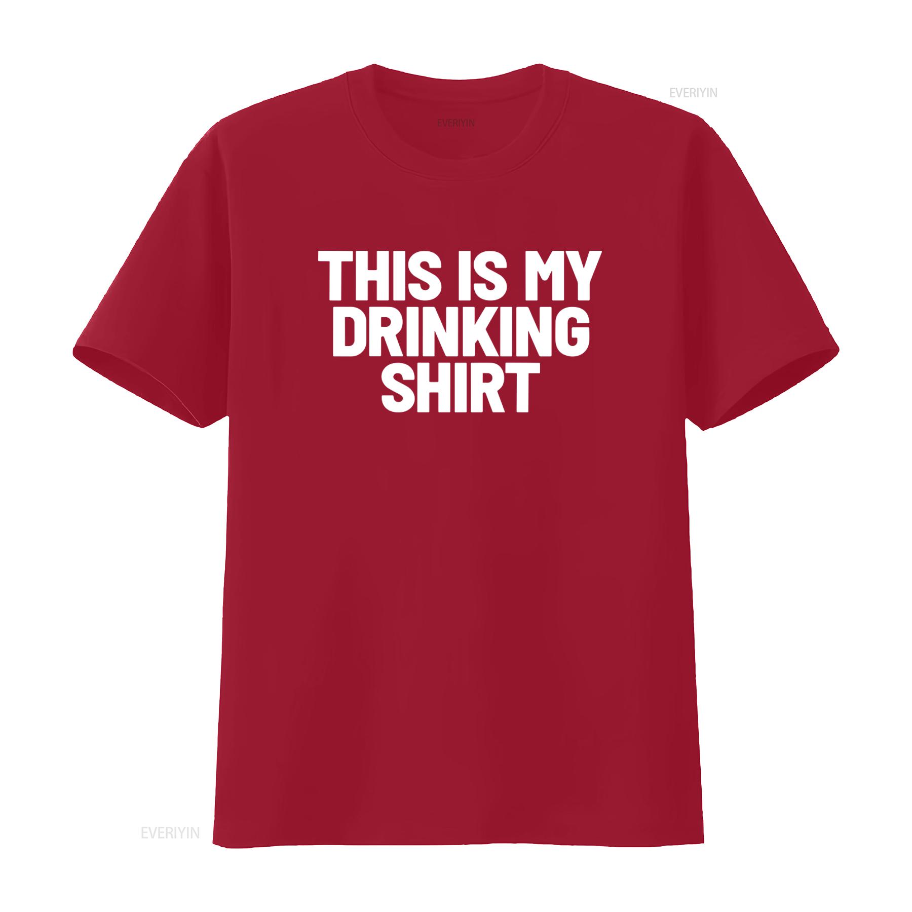 

This Is My Drinking T Shirt Funny Drunk Meme vintage Washed designer clothes Casual Unisex Versatile fashion Stretched Soft S