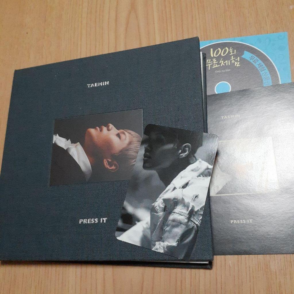 [USED] SHINee Taemin PRESS IT Trading Card Included
