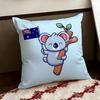 Round Koala Cushion Cover Reversible Soft Durable Pillow Cover Home  Car MultiScene Use for Daily Comfort