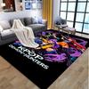 KPop Dämonenjäger Muster Teppich, Innen-/Außenmatte, für Picknick, Spielzimmer, Schlafzimmer, Büro, Wohnzimmer, Heimdeko Teppich, Geburtstagsgeschenk