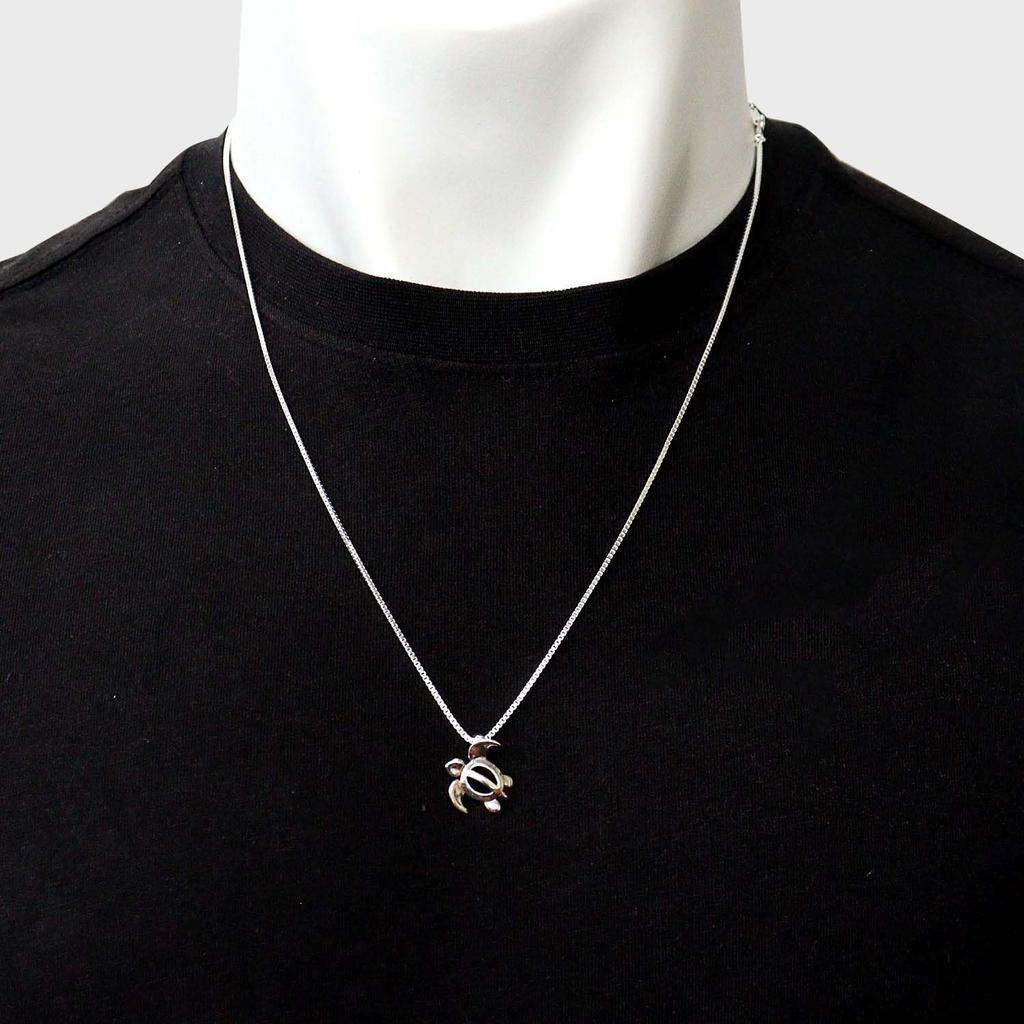 [Sears] Pendant Top, Men's & Women's, Sterling Silver 925, Hawaiian Honu (Sea Turtle) design, sp01-0012