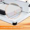 Accurate Cutting Paper Trimmer with Anti-slide Rubber Feet A4 Paper Trimmer with Built-in Clamp 400 Sheets Cutting Capacity Cardstock Trimmer