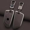 Car Zinc Alloy Leather Key Case Cover For BMW X1 X3 X5 X6 X7 F20 F15 F16 F48 G20 G30 G01 G02 G05 G11 G32 1 3 7 Series Accessorie