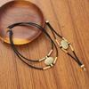 2Pcs/Set Vintage Elliptical Pendant Necklace Large Necklace Chain Choker New Necklace Pendant