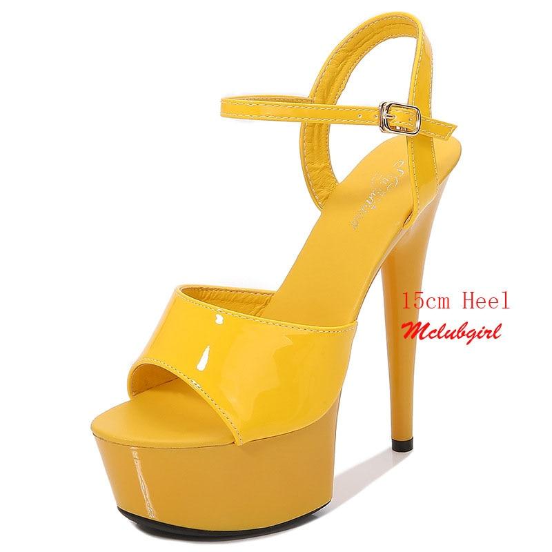 Mclubgirl Mujeres Sexy Show Sandalias 15 CM Tacones Altos Sexy Plataforma  Color Sandalias Chicas Zapato para Fiesta Club Drop Venta LFD comprar a  buen precio — entrega gratuita, reseñas reales con fotos — Joom