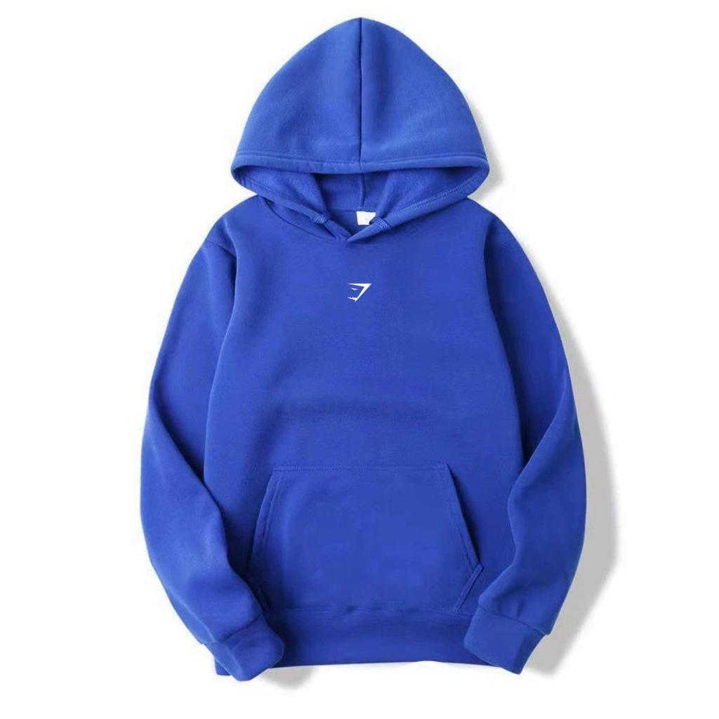 Gymshark Shark Hoodie: Warm, Casual, Loose-Fit, Brushed, Drop Shoulder, Autumn/Winter.