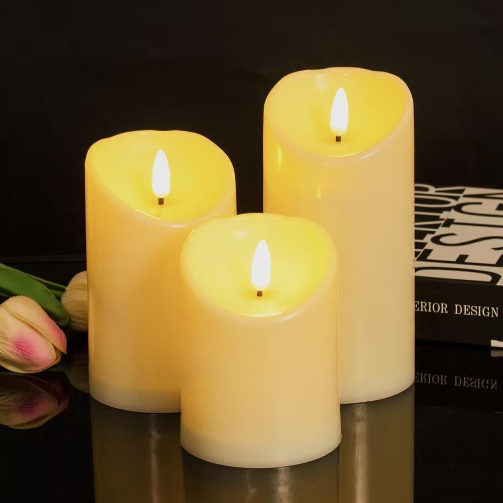 LED Swing Flame Candle: Slanted Mouth Design for Weddings, Cafes, Clubs, and Decor