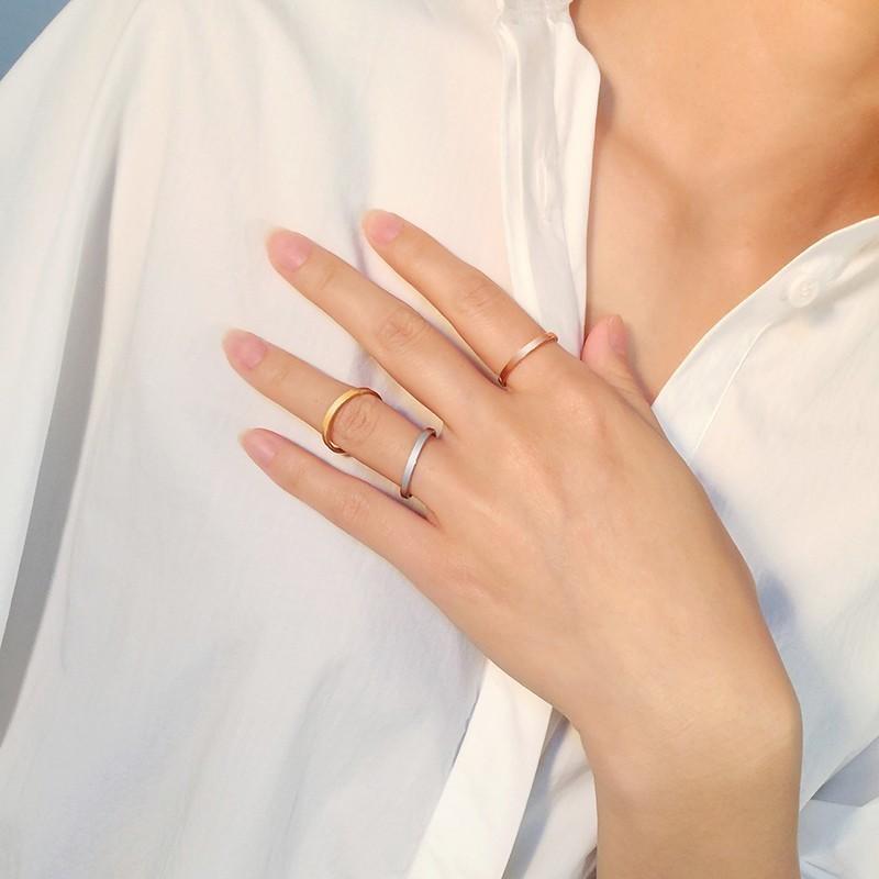 Vnox Basic 2MM Thin Wedding Rings for Women High Polished Stainless Steel Female Girl Finger Anel Alliance Anillo Femenino