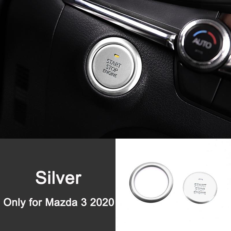 

Car Engine Ignition Start Stop Button Switch Ring Cover Sticker for Mazda 3 Axela BP CX-30 DM Accessories 2020 2021 2022 2025