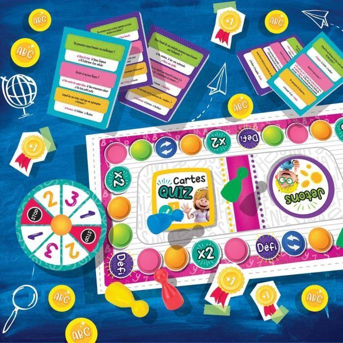 Talent school - jeu de parcours à quiz - liscianigiochi - cartes quiz, thèmes variés