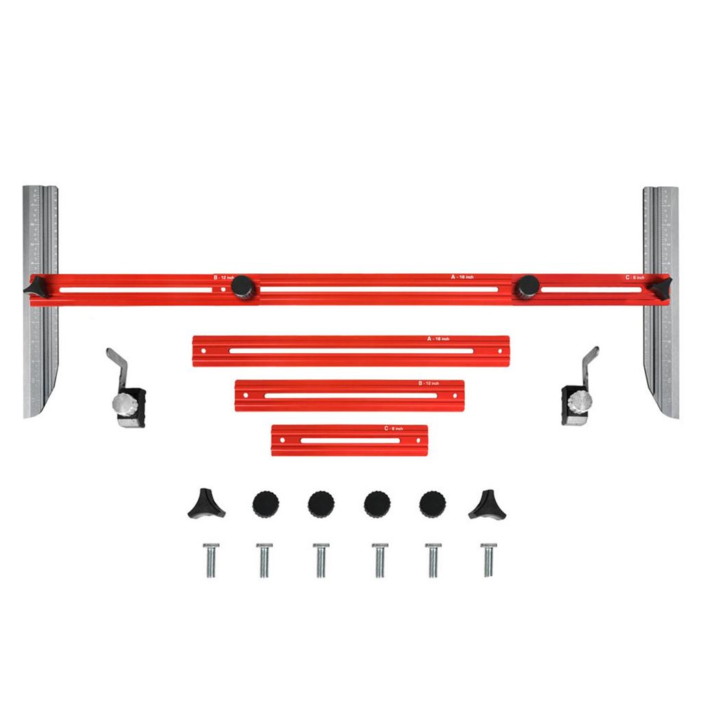 Stair Measuring Tool Jig Aluminum Alloy Flexible Easy Adjustment Stair Tread Gauge