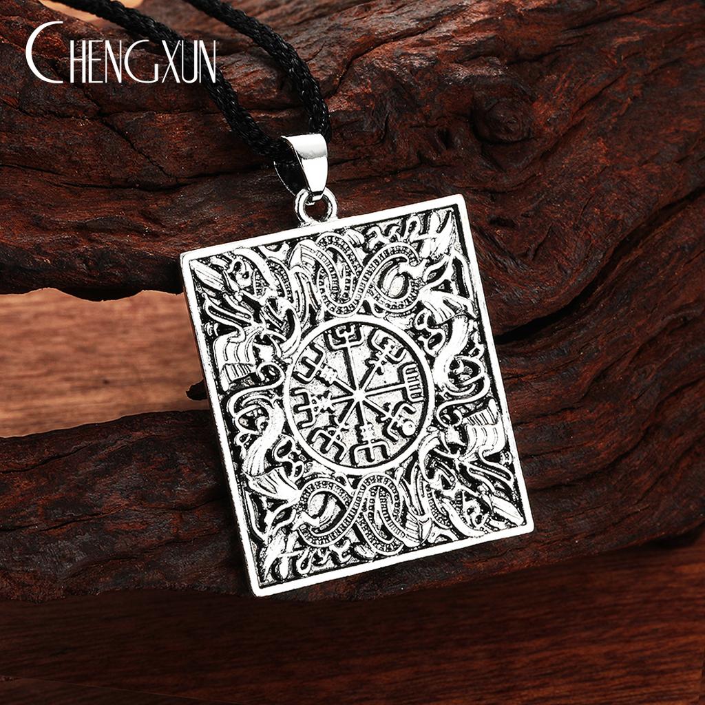 Viking Triple Horn Triskelion Necklace Men Women Multiple Punk Gothic Style Norse Amulet Pendant Slavic Talisman Jewelry for Boy