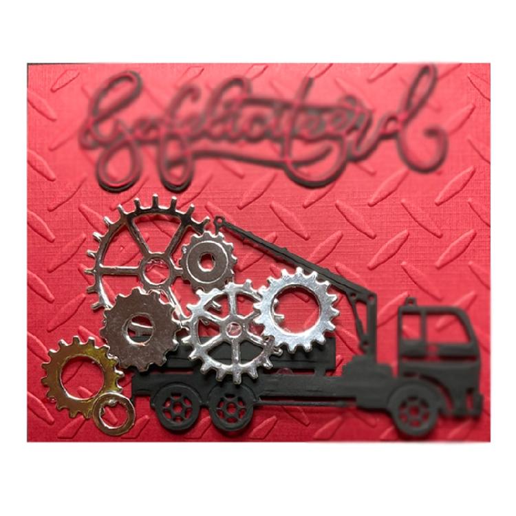 Gearwheel Cutting Dies Metal Stencil Decoration Home School Handmade