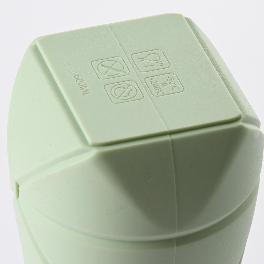 1 Stück Silikon Diamant Klappwasserbecher Sportwasserflasche Outdoor Reise Faltbare Tragbare Kompressions-Expansionsflaschen