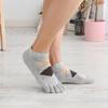 Men's Low-Cut Cotton Five-Toe Socks - Sweat-Absorbent and Breathable