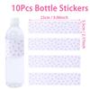 Pink Bow Bottle Stickers Happy 1st Birthday Party Decoration Kids Girl Wedding Birthday Party Supplies Favors Baby Shower Decor