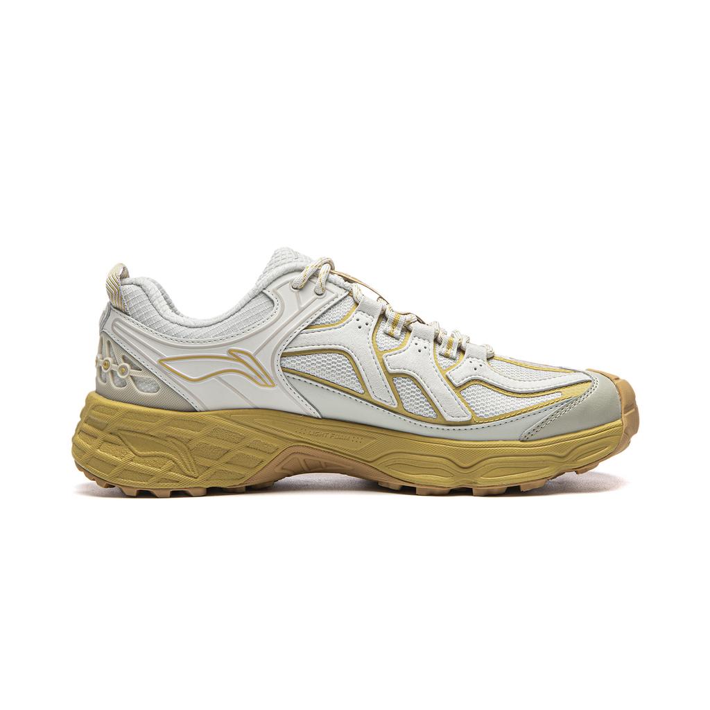 Li Ning Outdoor CF Trail Summer Versatile Trendy Cushioning Soft Sole Hiking Shoes Unisex Hiking Shoes White-Birch-Gray Coconut-Khaki AHTV033-18